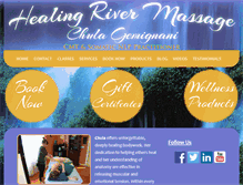 Tablet Screenshot of healingrivermassage.com